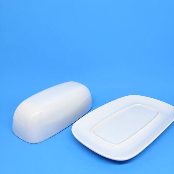 Pottery Barn Great White 2  Covered Butter Dish - Picture 5 of 10